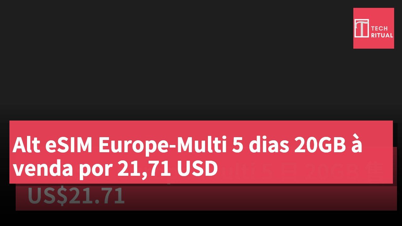 Alt eSIM Europe-Multi 5 dias 20GB à venda por 21,71 USD