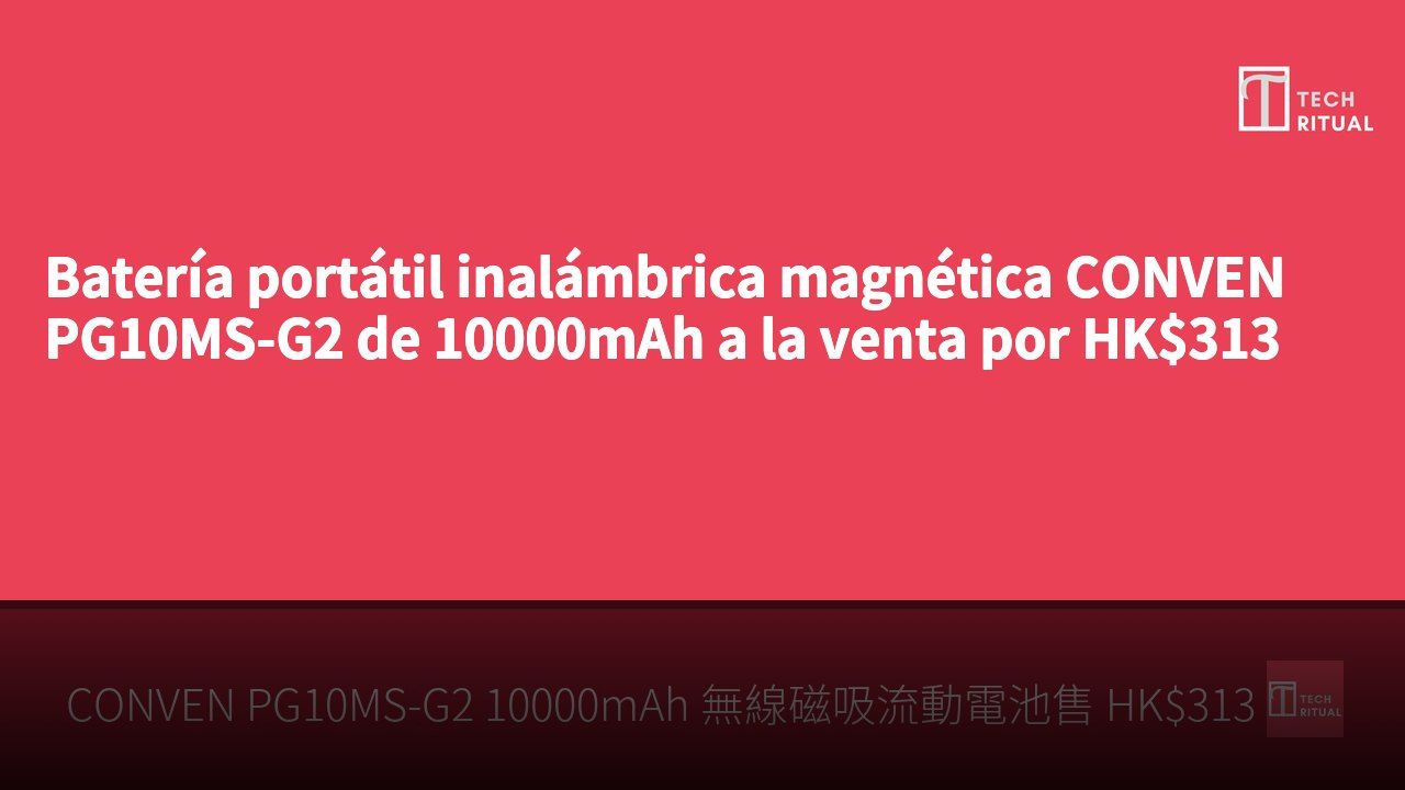 Batería portátil inalámbrica magnética CONVEN PG10MS-G2 de 10000mAh a la venta por HK$313