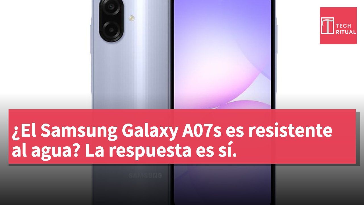 ¿El Samsung Galaxy A07s es resistente al agua? La respuesta es sí.