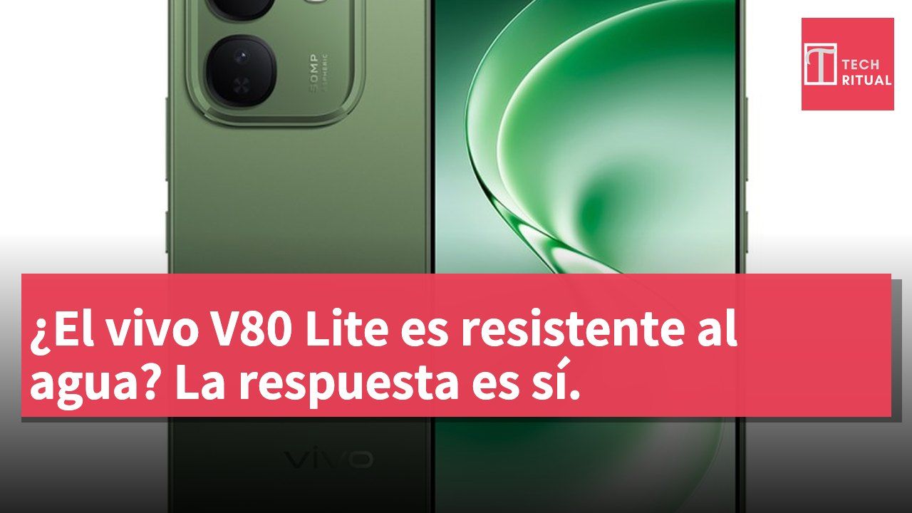 ¿El vivo V80 Lite es resistente al agua? La respuesta es sí.