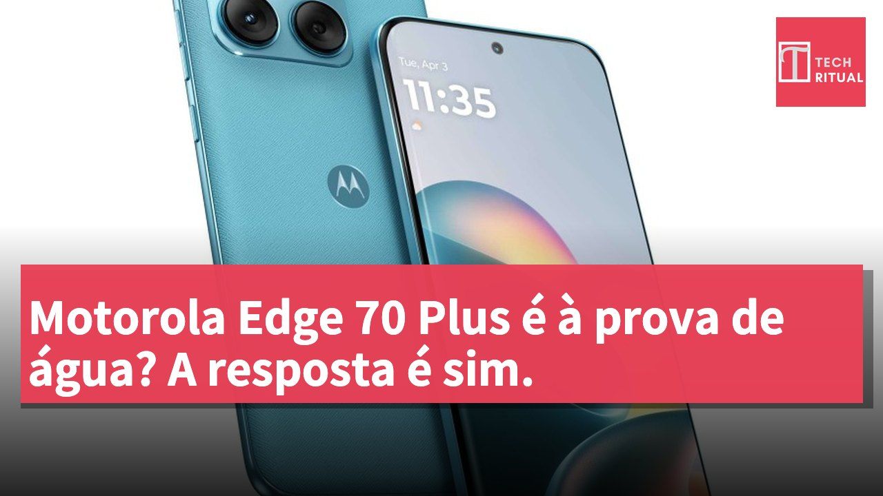 Motorola Edge 70 Plus é à prova de água? A resposta é sim.