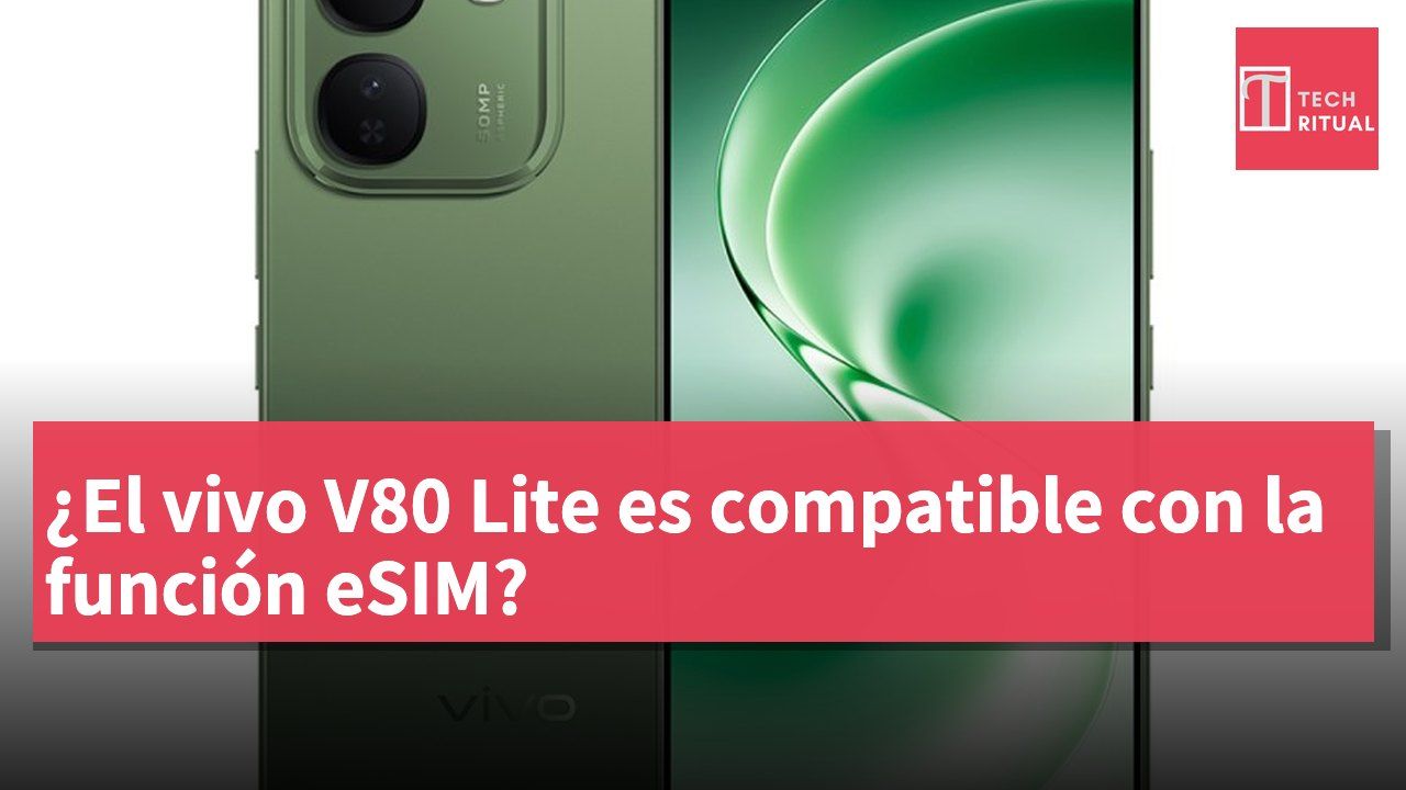 ¿El vivo V80 Lite es compatible con la función eSIM?
