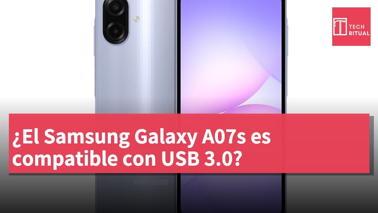 ¿El Samsung Galaxy A07s es compatible con USB 3.0?