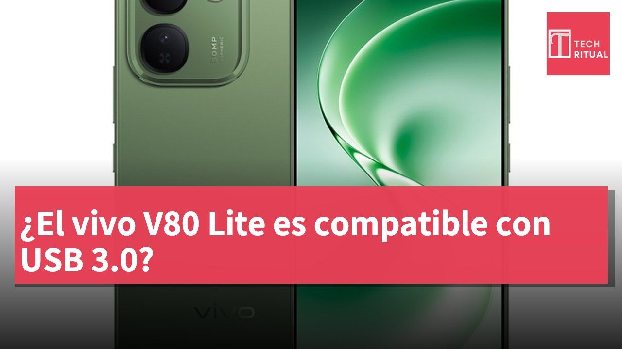 ¿El vivo V80 Lite es compatible con USB 3.0?