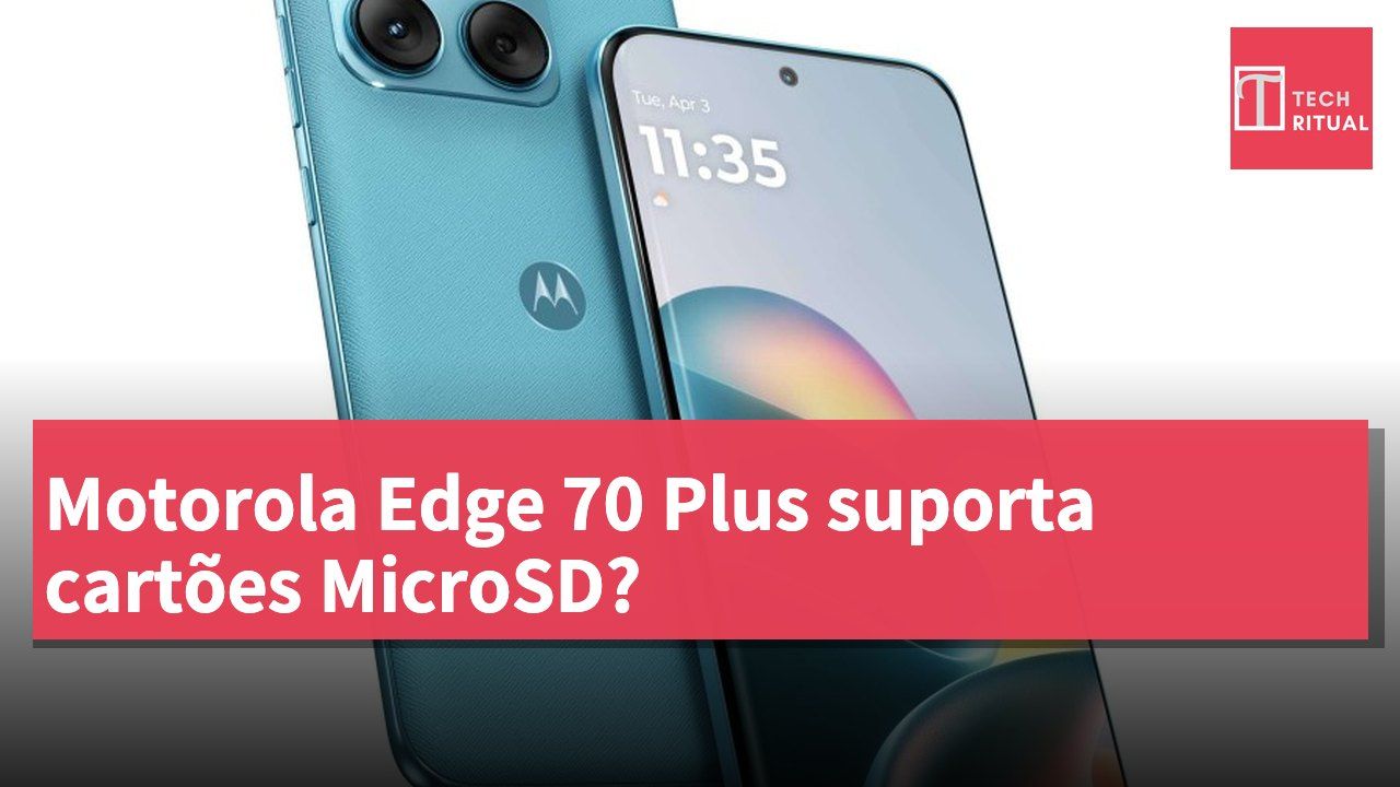 Motorola Edge 70 Plus suporta cartões MicroSD?