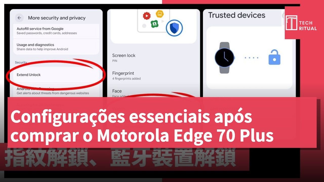 Configurações essenciais após comprar o Motorola Edge 70 Plus