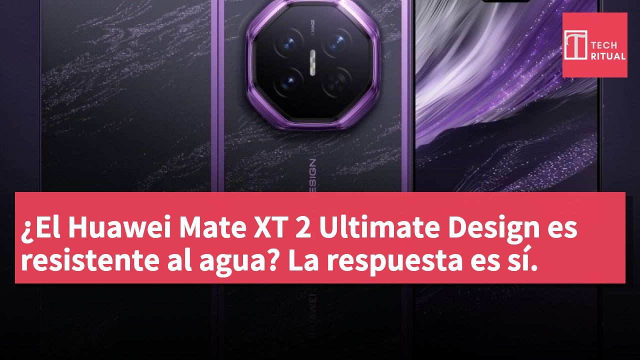 ¿El Huawei Mate XT 2 Ultimate Design es resistente al agua? La respuesta es sí.