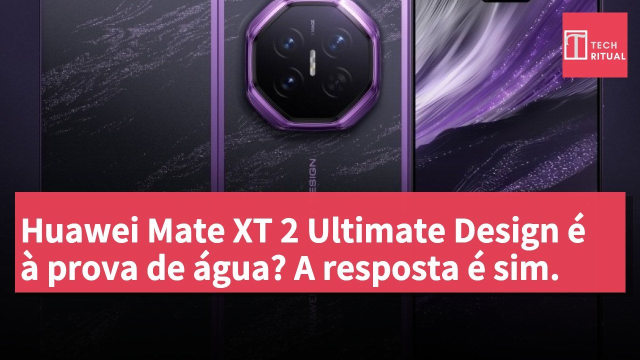 Huawei Mate XT 2 Ultimate Design é à prova de água? A resposta é sim.