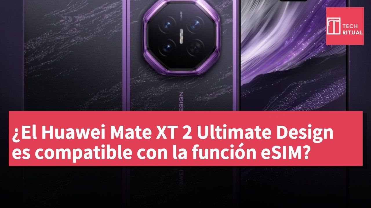 ¿El Huawei Mate XT 2 Ultimate Design es compatible con la función eSIM?
