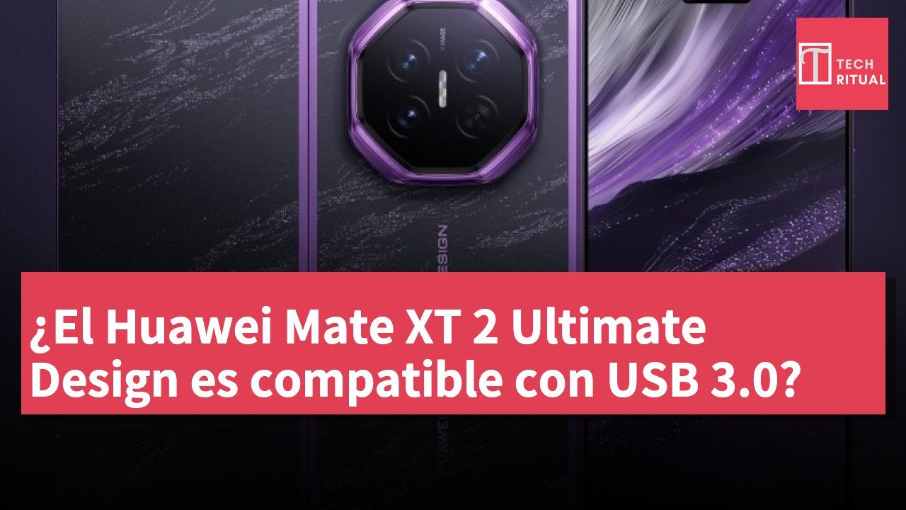 ¿El Huawei Mate XT 2 Ultimate Design es compatible con USB 3.0?
