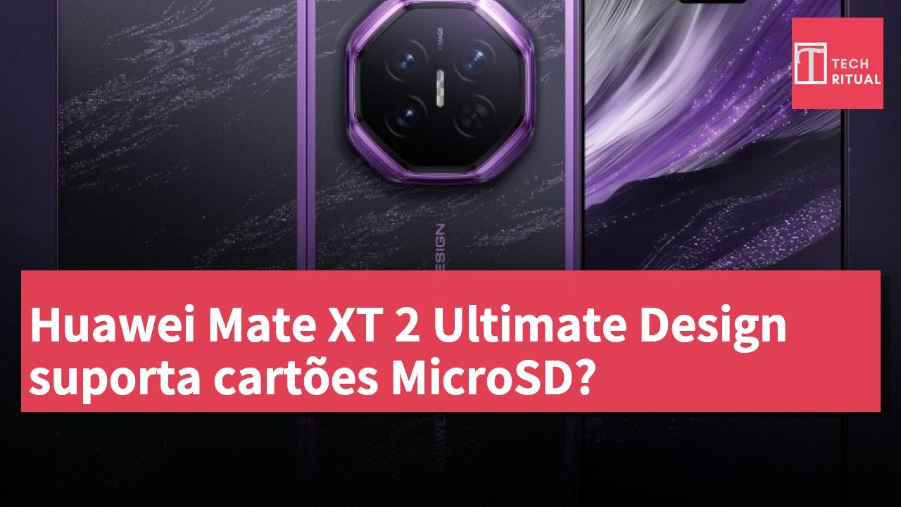 Huawei Mate XT 2 Ultimate Design suporta cartões MicroSD?