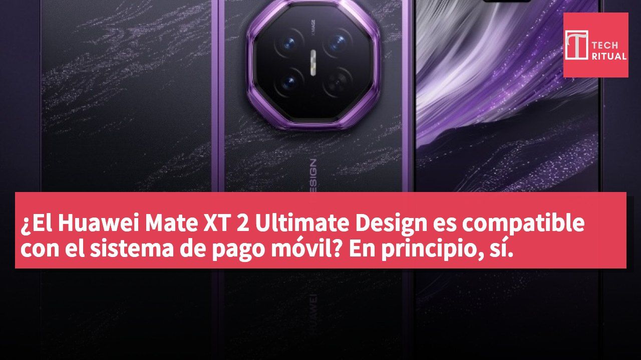 ¿El Huawei Mate XT 2 Ultimate Design es compatible con el sistema de pago móvil? En principio, sí.