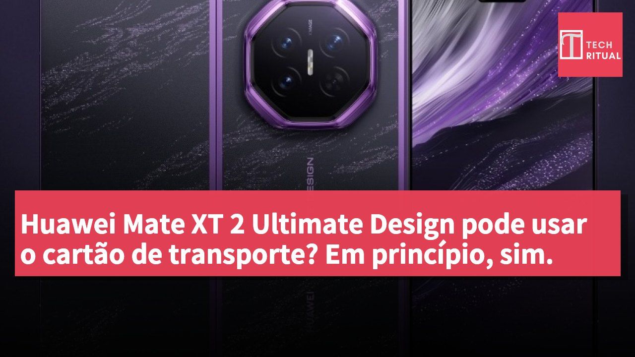 Huawei Mate XT 2 Ultimate Design pode usar o cartão de transporte? Em princípio, sim.