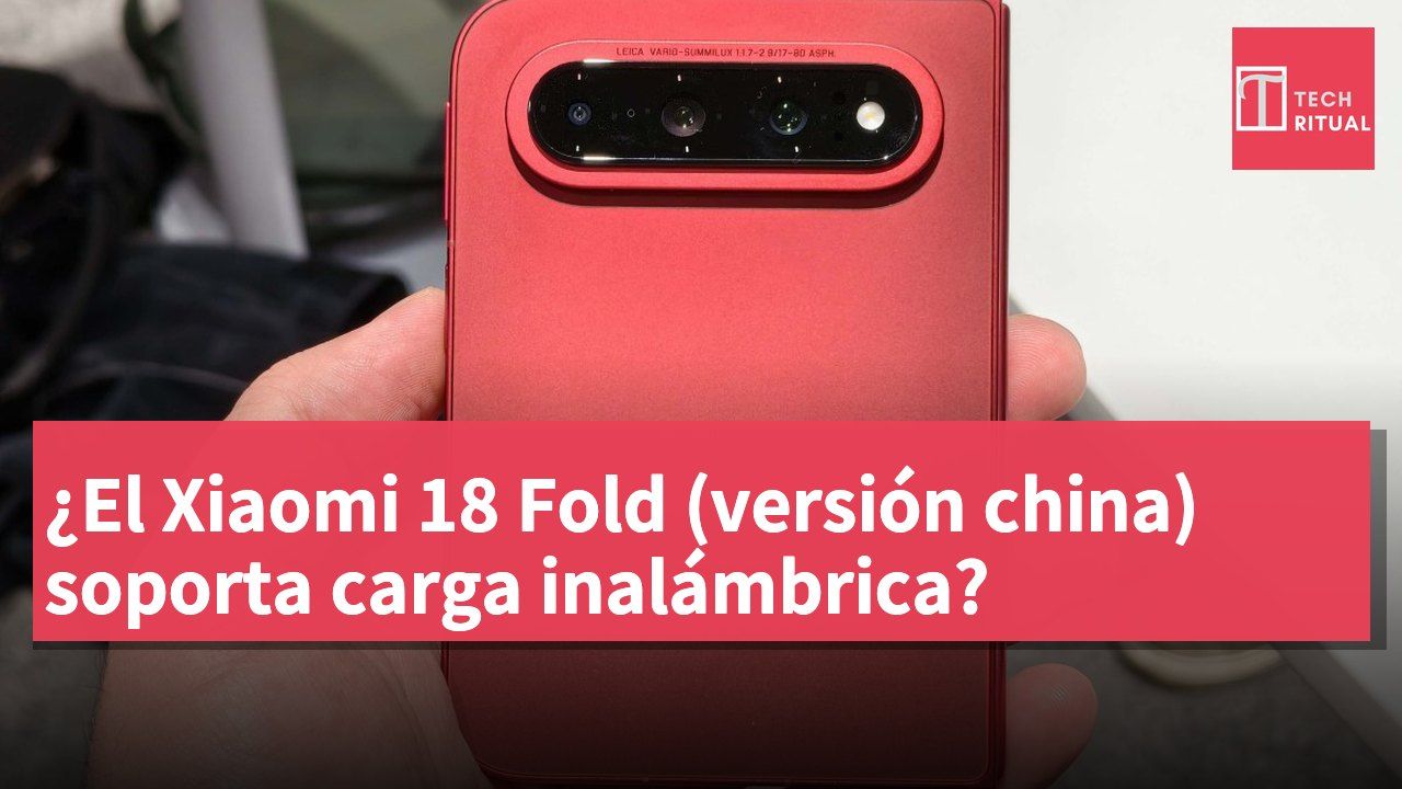 ¿El Xiaomi 18 Fold (versión china) soporta carga inalámbrica?