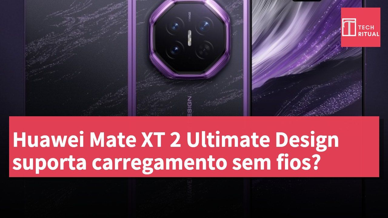 Huawei Mate XT 2 Ultimate Design suporta carregamento sem fios?