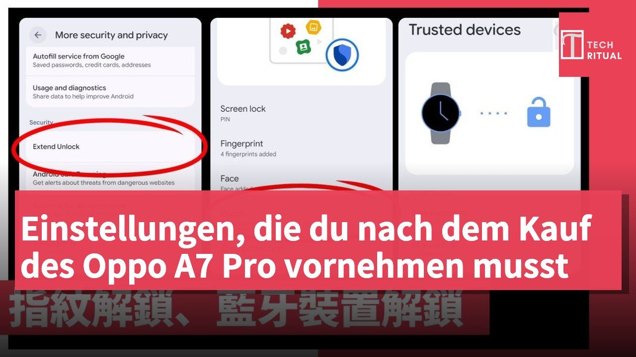 Einstellungen, die du nach dem Kauf des Oppo A7 Pro vornehmen musst