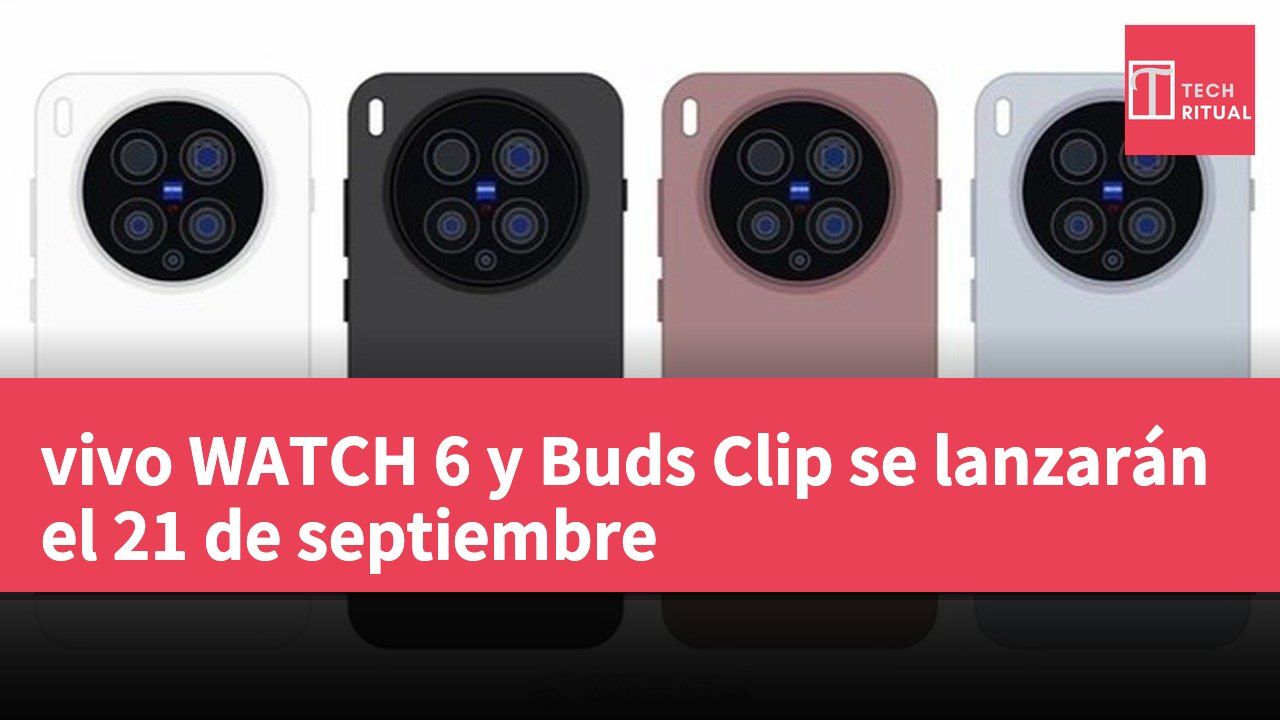 vivo WATCH 6 y Buds Clip se lanzarán el 21 de septiembre