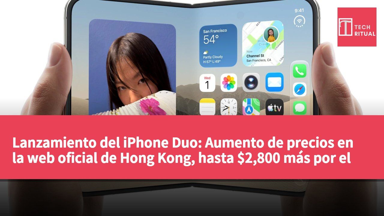 Lanzamiento del iPhone Duo: Aumento de precios en la web oficial de Hong Kong, hasta $2,800 más por el Air de 1TB.