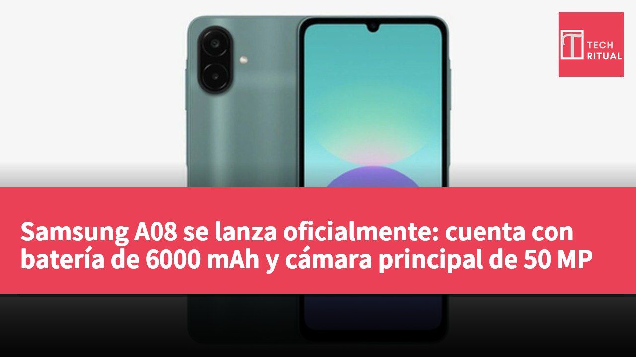 Samsung A08 se lanza oficialmente: cuenta con batería de 6000 mAh y cámara principal de 50 MP