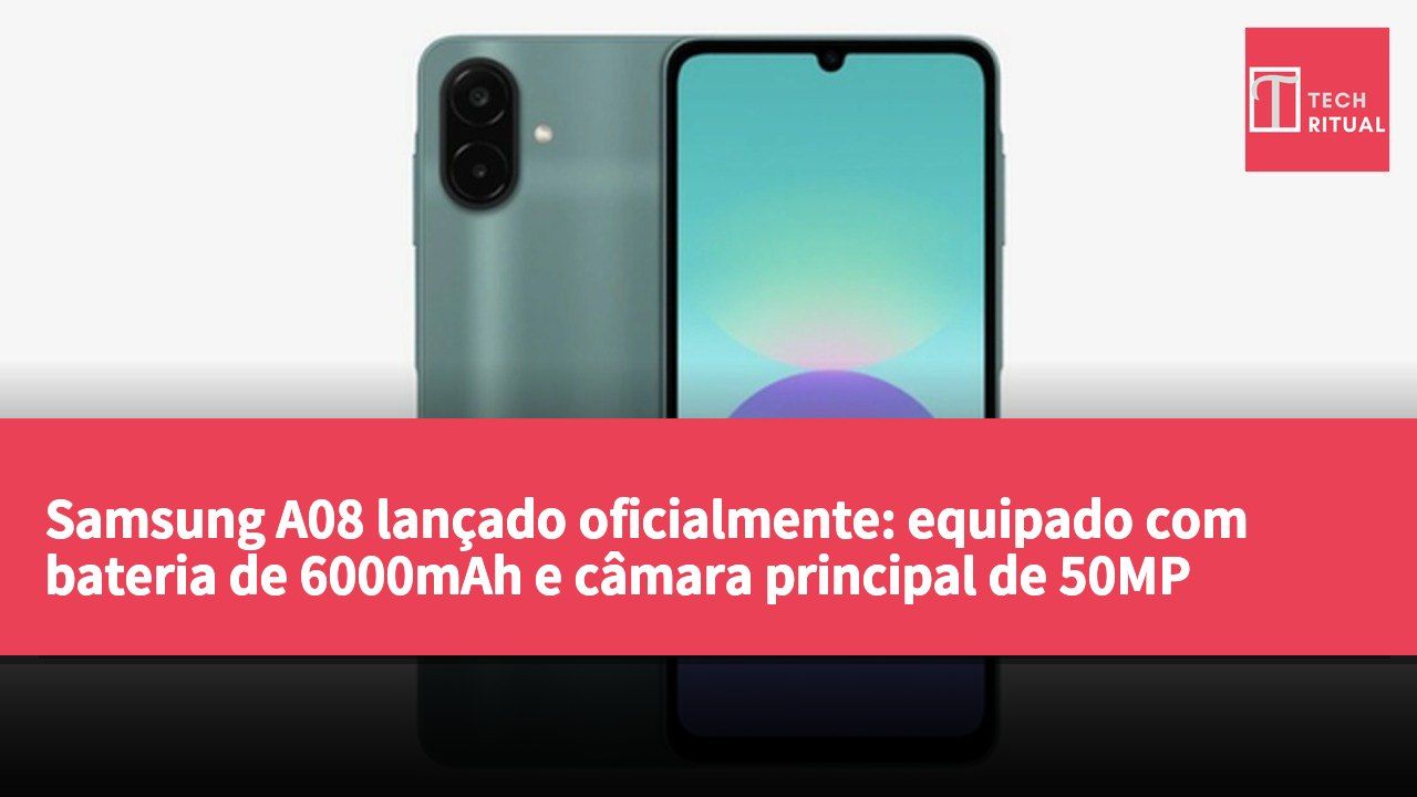 Samsung A08 lançado oficialmente: equipado com bateria de 6000mAh e câmara principal de 50MP