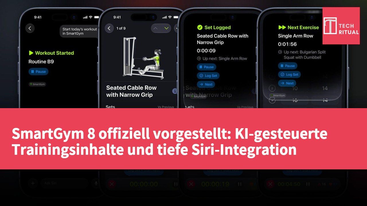 SmartGym 8 offiziell vorgestellt: KI-gesteuerte Trainingsinhalte und tiefe Siri-Integration