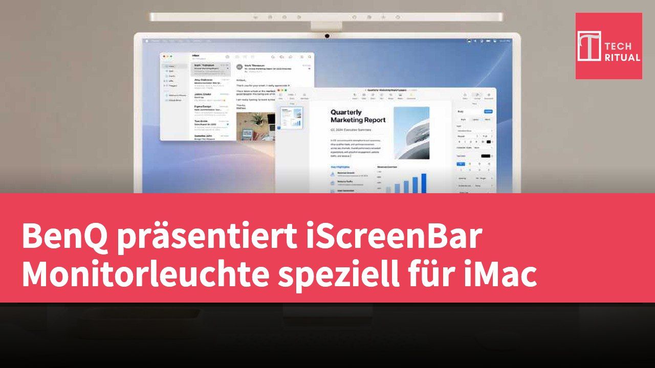 BenQ präsentiert iScreenBar Monitorleuchte speziell für iMac
