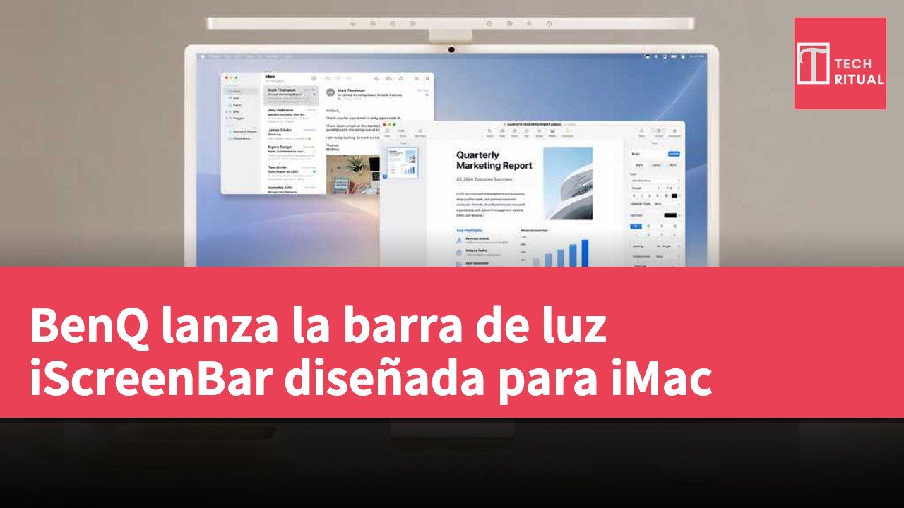 BenQ lanza la barra de luz iScreenBar diseñada para iMac