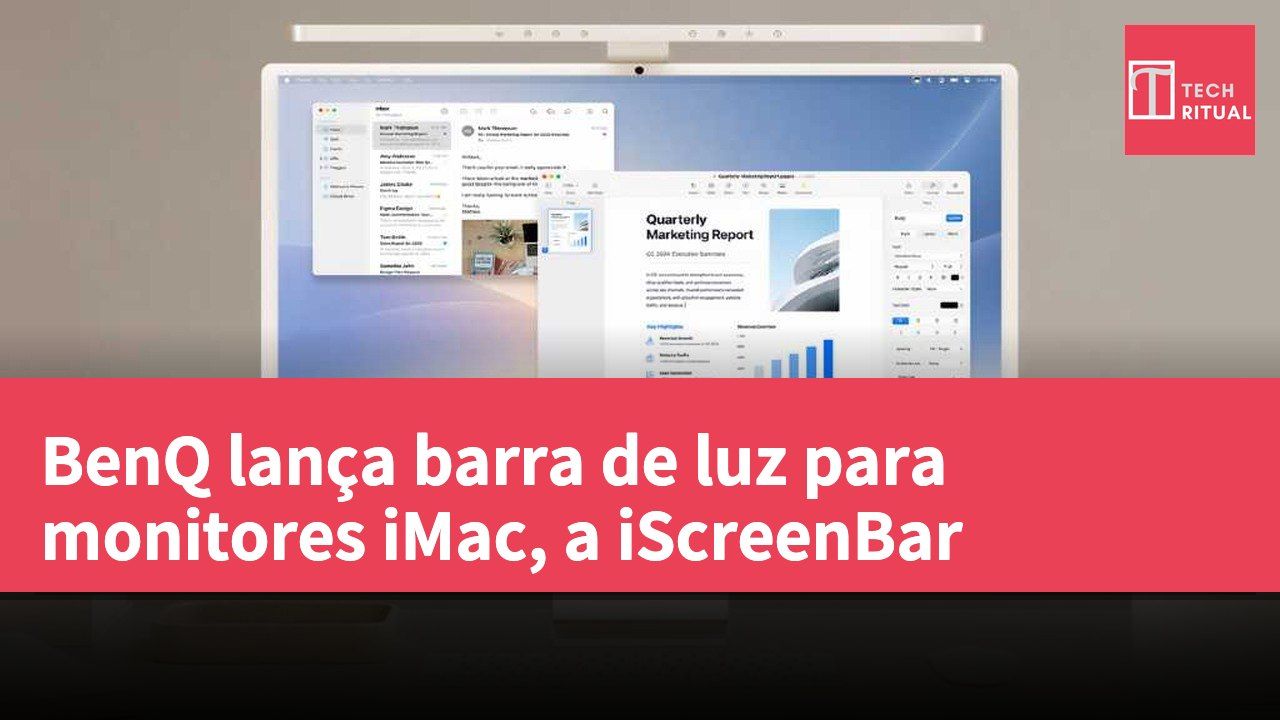 BenQ lança barra de luz para monitores iMac, a iScreenBar