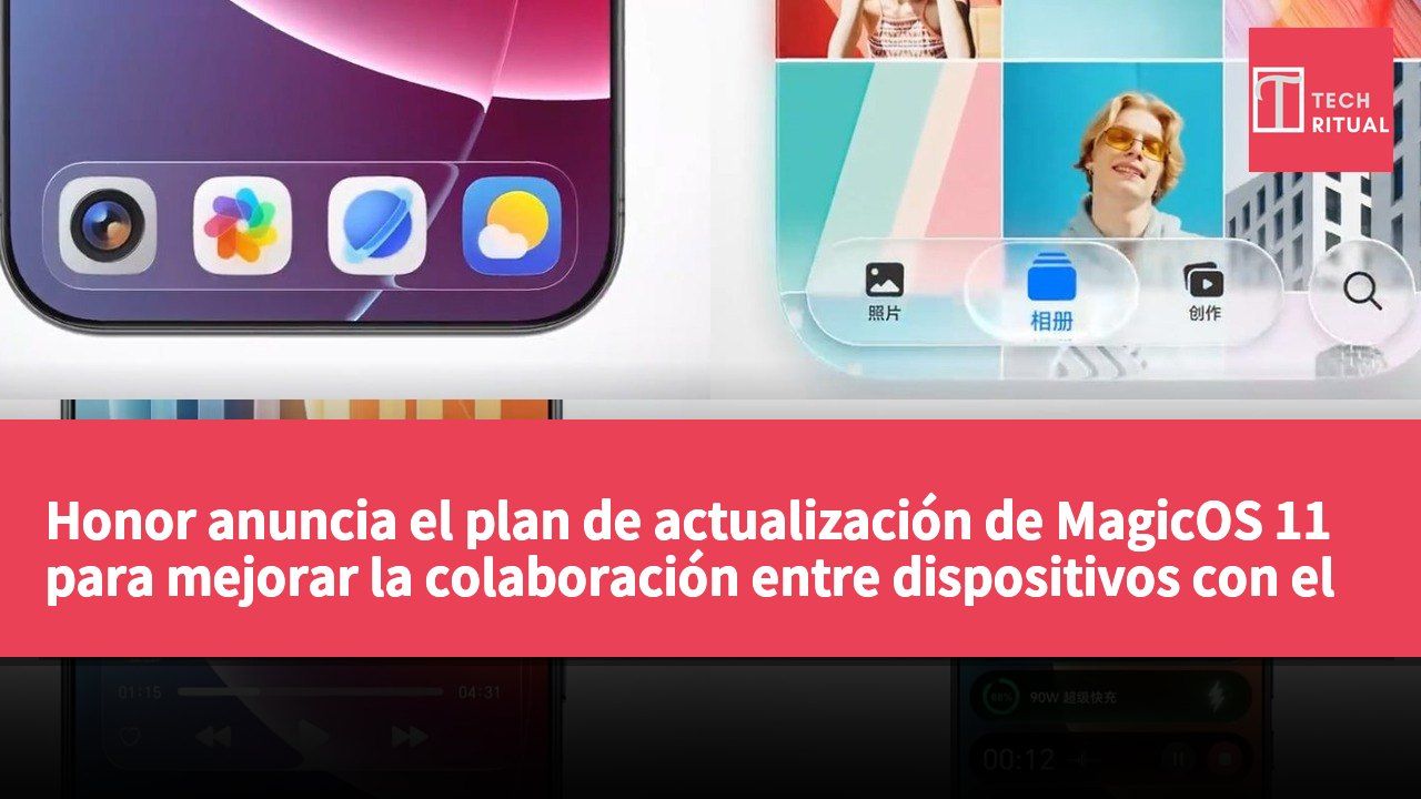 Honor anuncia el plan de actualización de MagicOS 11 para mejorar la colaboración entre dispositivos con el diseño Liquid Glass.