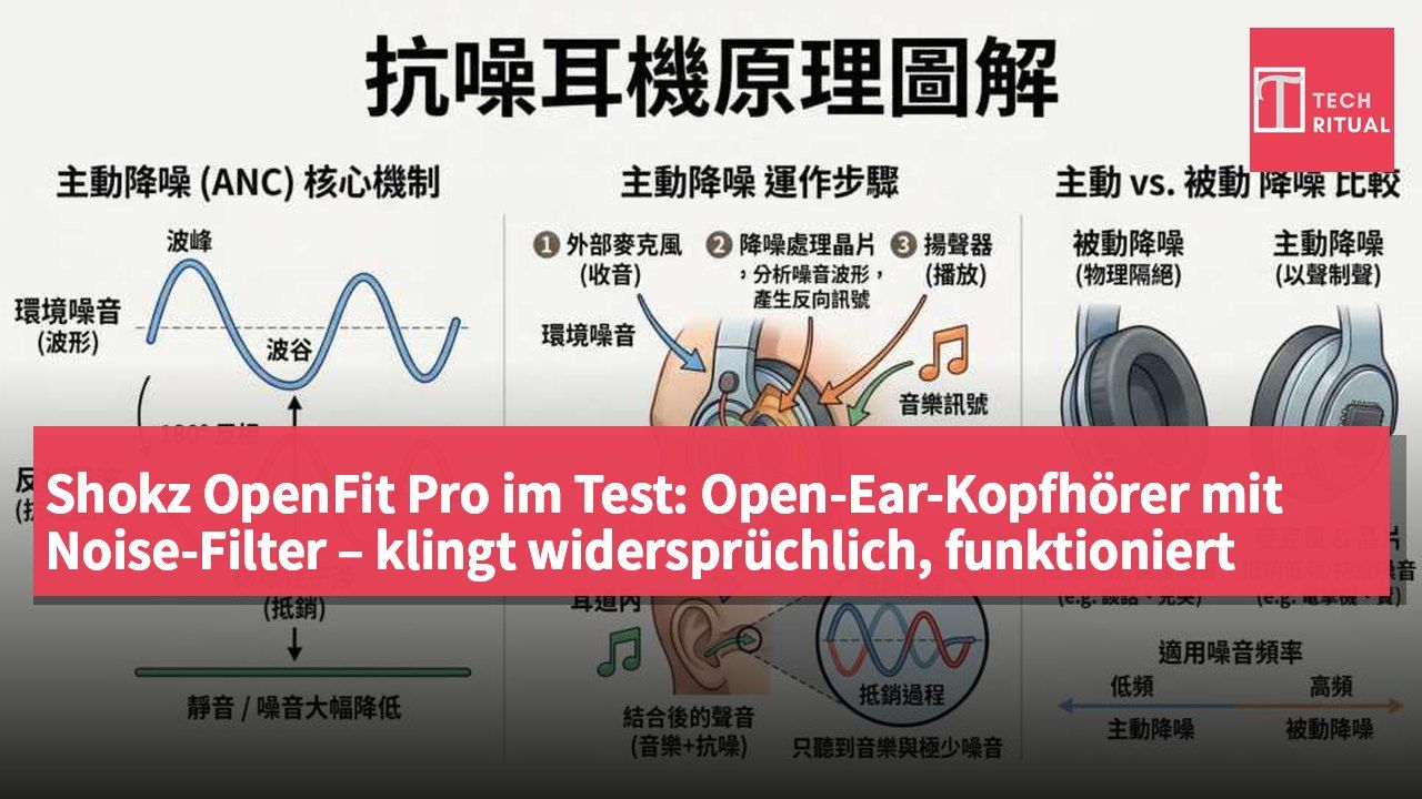 Shokz OpenFit Pro im Test: Open-Ear-Kopfhörer mit Noise-Filter – klingt widersprüchlich, funktioniert aber erstaunlich gut
