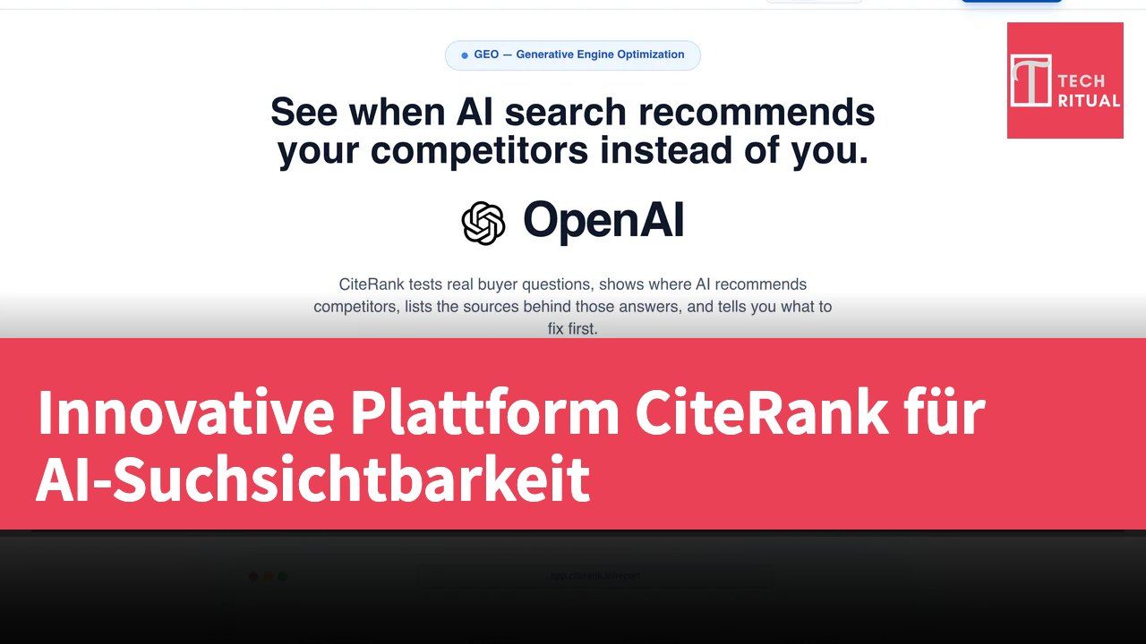 Innovative Plattform CiteRank für AI-Suchsichtbarkeit