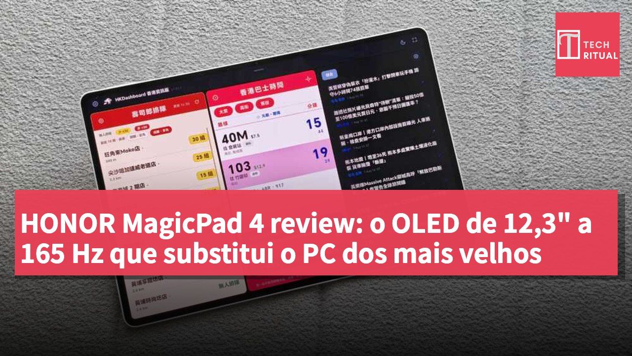HONOR MagicPad 4 review: o OLED de 12,3" a 165 Hz que substitui o PC dos mais velhos