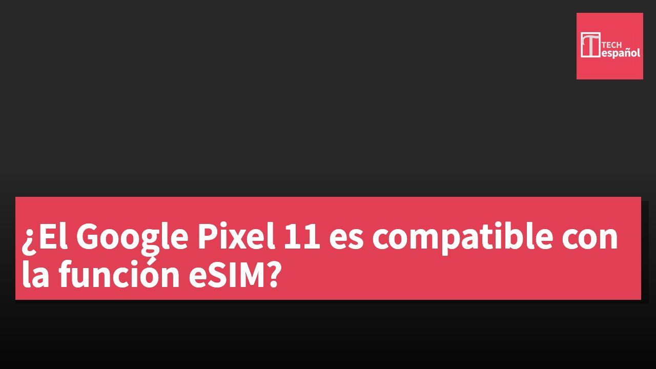 ¿El Google Pixel 11 es compatible con la función eSIM?