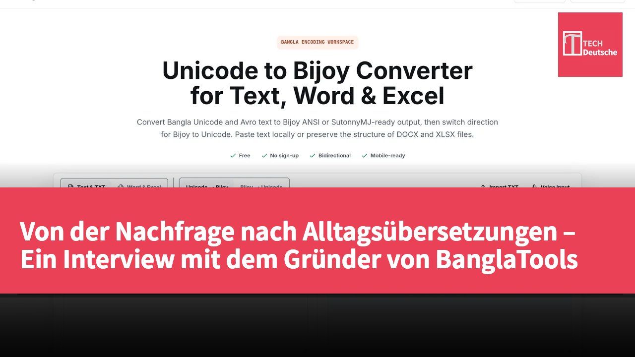 Von der Nachfrage nach Alltagsübersetzungen – Ein Interview mit dem Gründer von BanglaTools