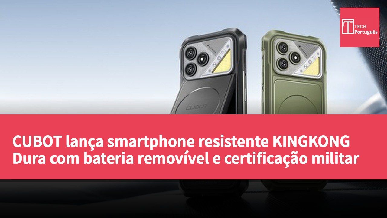 CUBOT lança smartphone resistente KINGKONG Dura com bateria removível e certificação militar