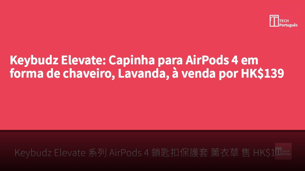 Keybudz Elevate: Capinha para AirPods 4 em forma de chaveiro, Lavanda, à venda por HK$139