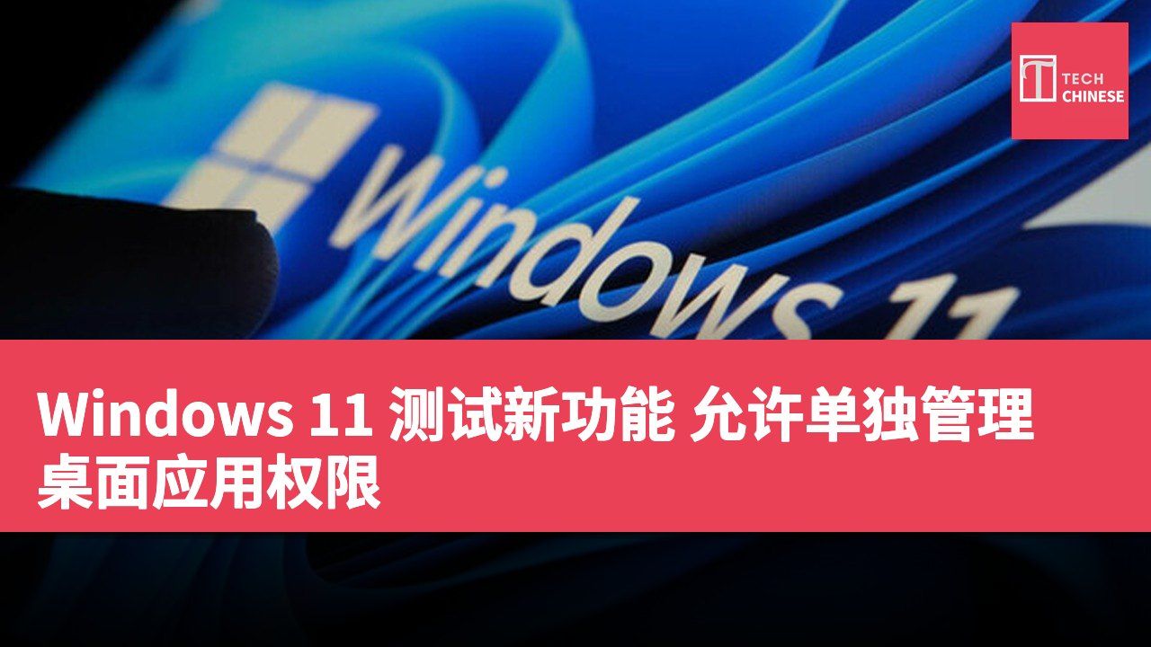 Windows 11 测试新功能 允许单独管理桌面应用权限