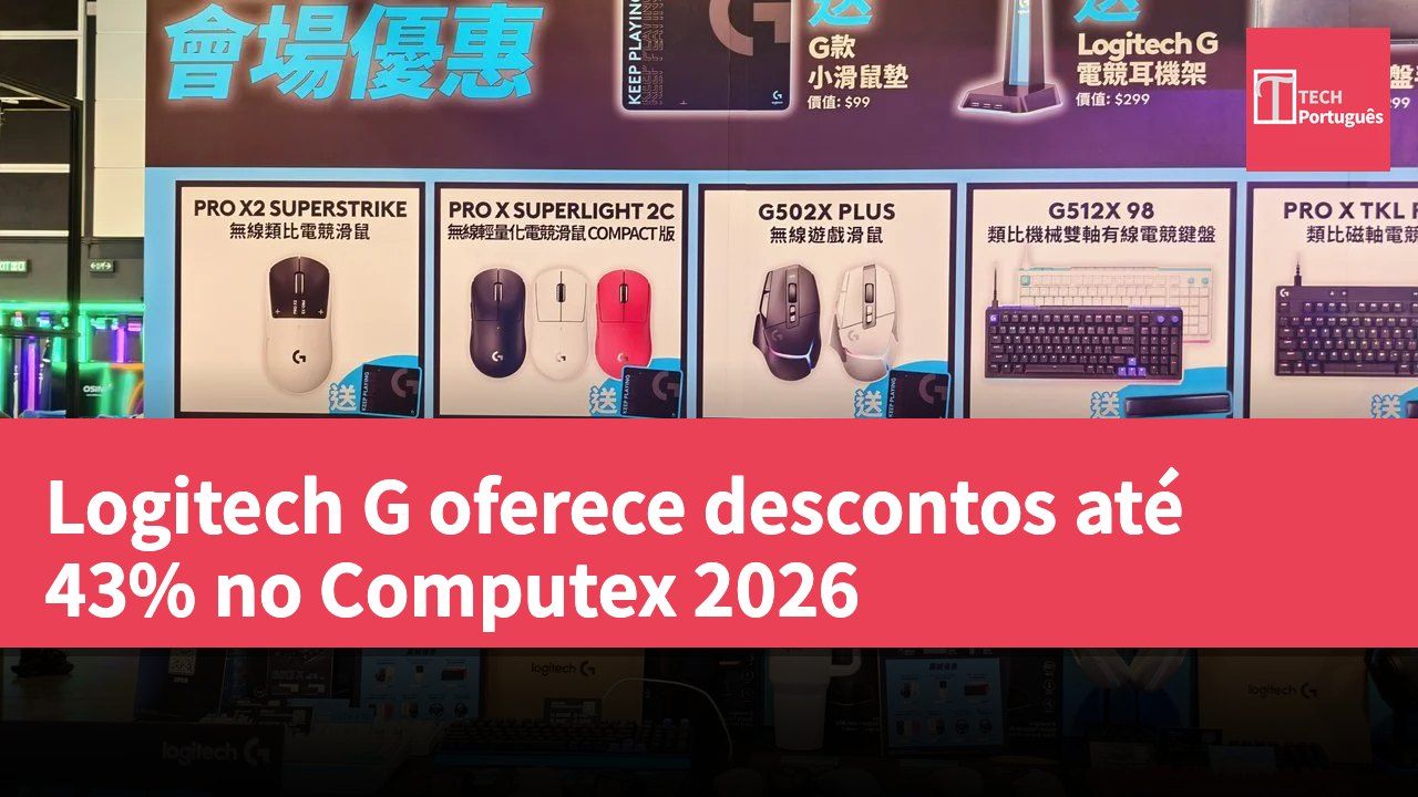 Logitech G oferece descontos até 43% no Computex 2026