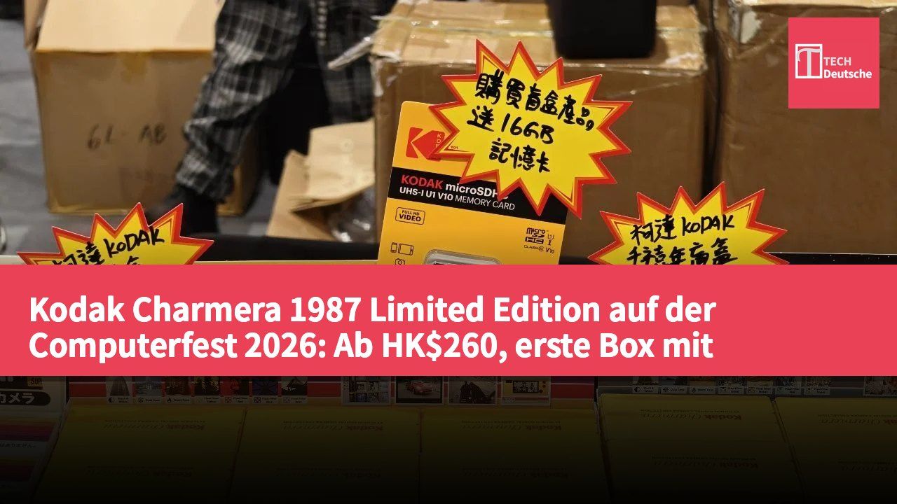 Kodak Charmera 1987 Limited Edition auf der Computerfest 2026: Ab HK$260, erste Box mit microSD 166B