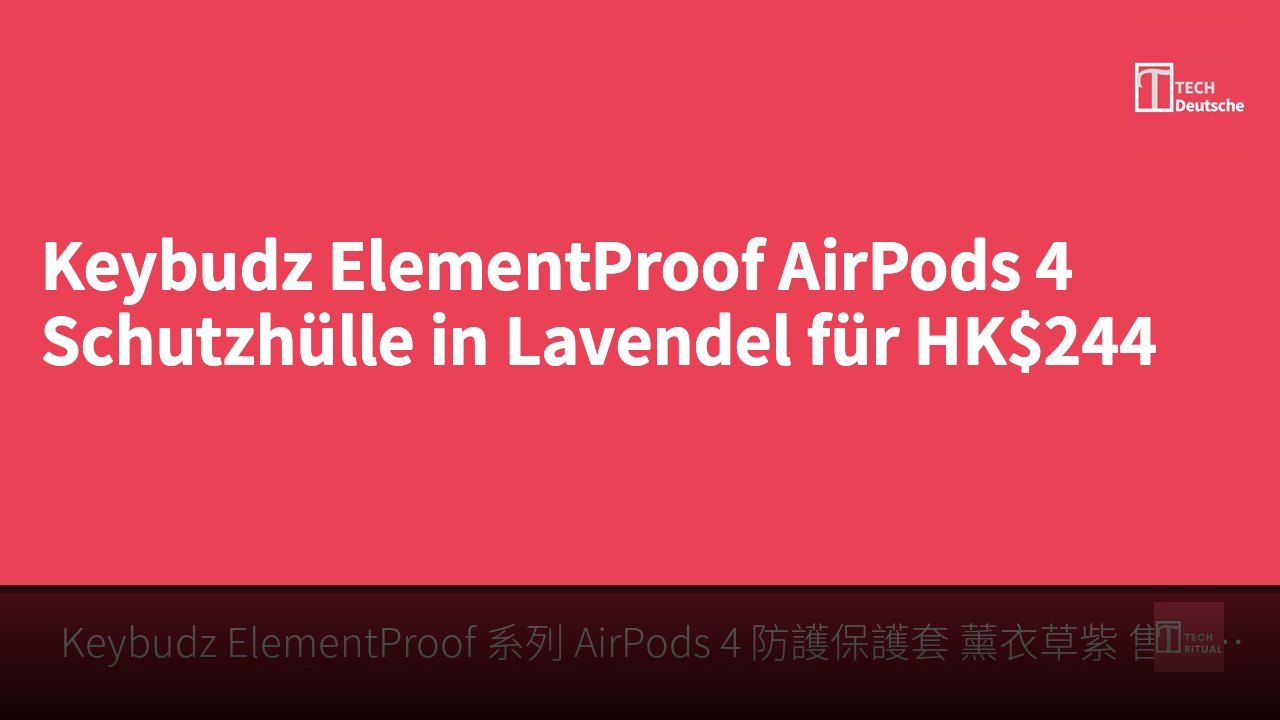 Keybudz ElementProof AirPods 4 Schutzhülle in Lavendel für HK$244