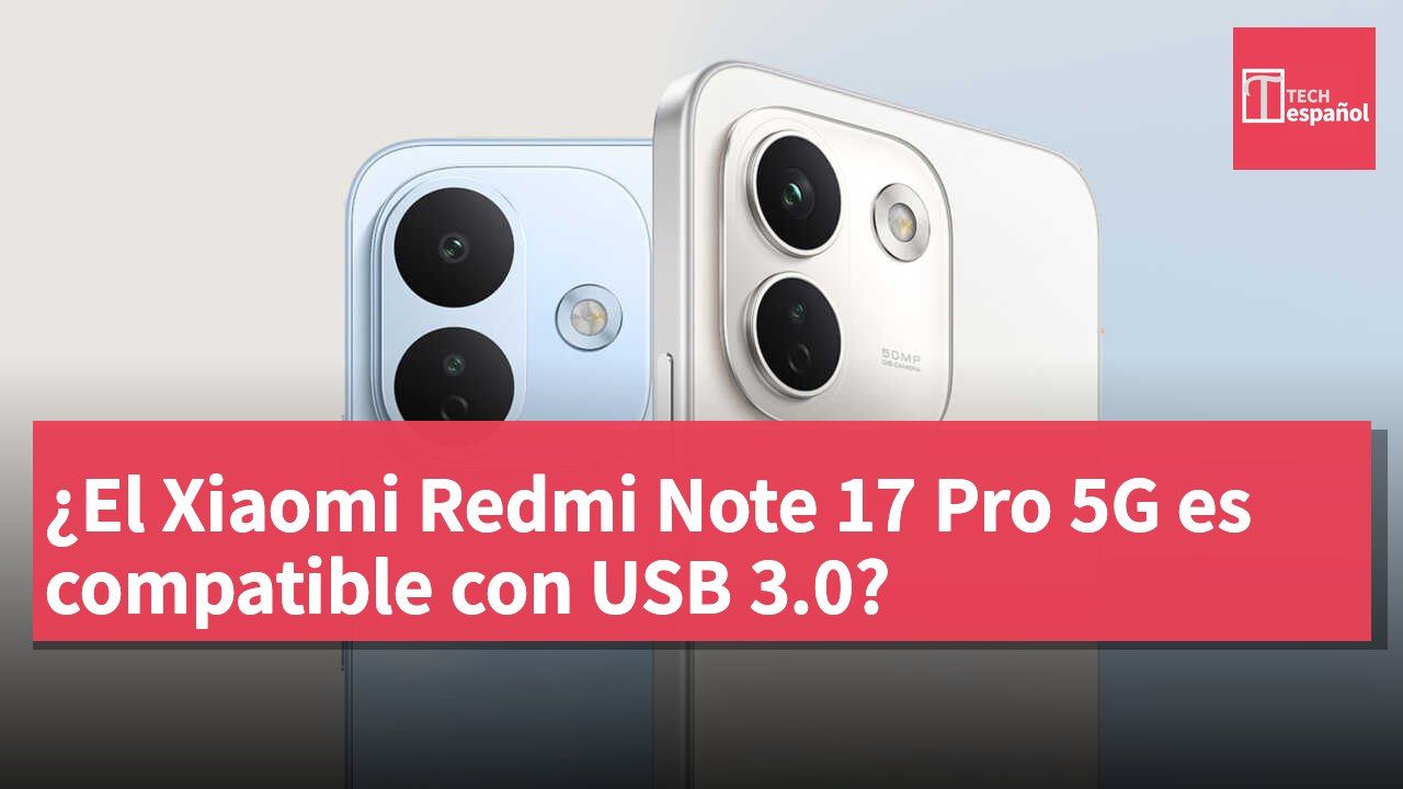¿El Xiaomi Redmi Note 17 Pro 5G es compatible con USB 3.0?