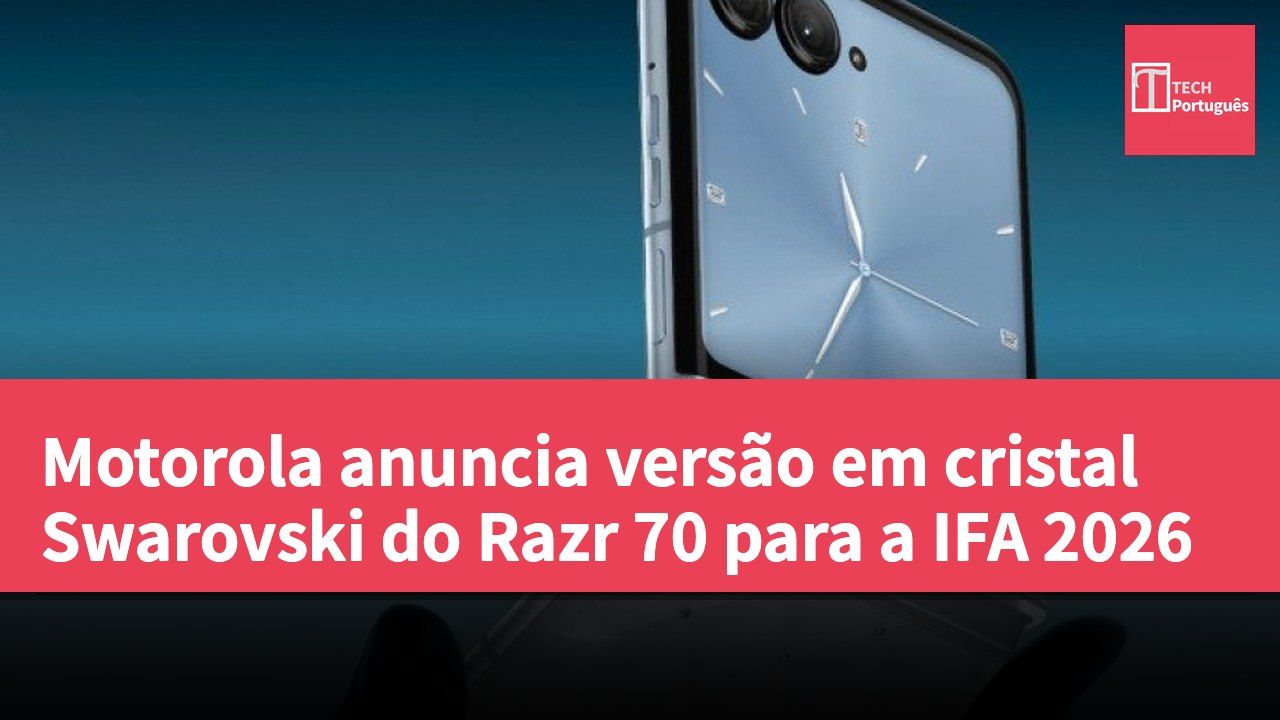 Motorola anuncia versão em cristal Swarovski do Razr 70 para a IFA 2026