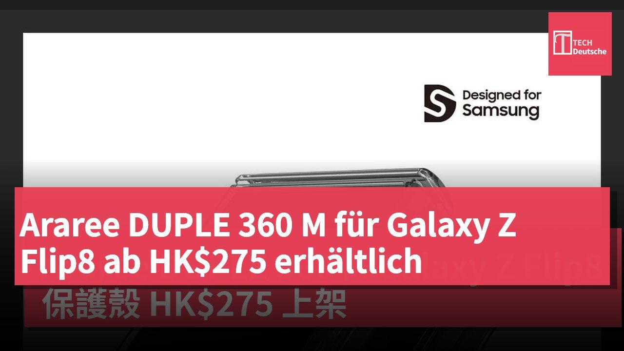 Araree DUPLE 360 M für Galaxy Z Flip8 ab HK$275 erhältlich
