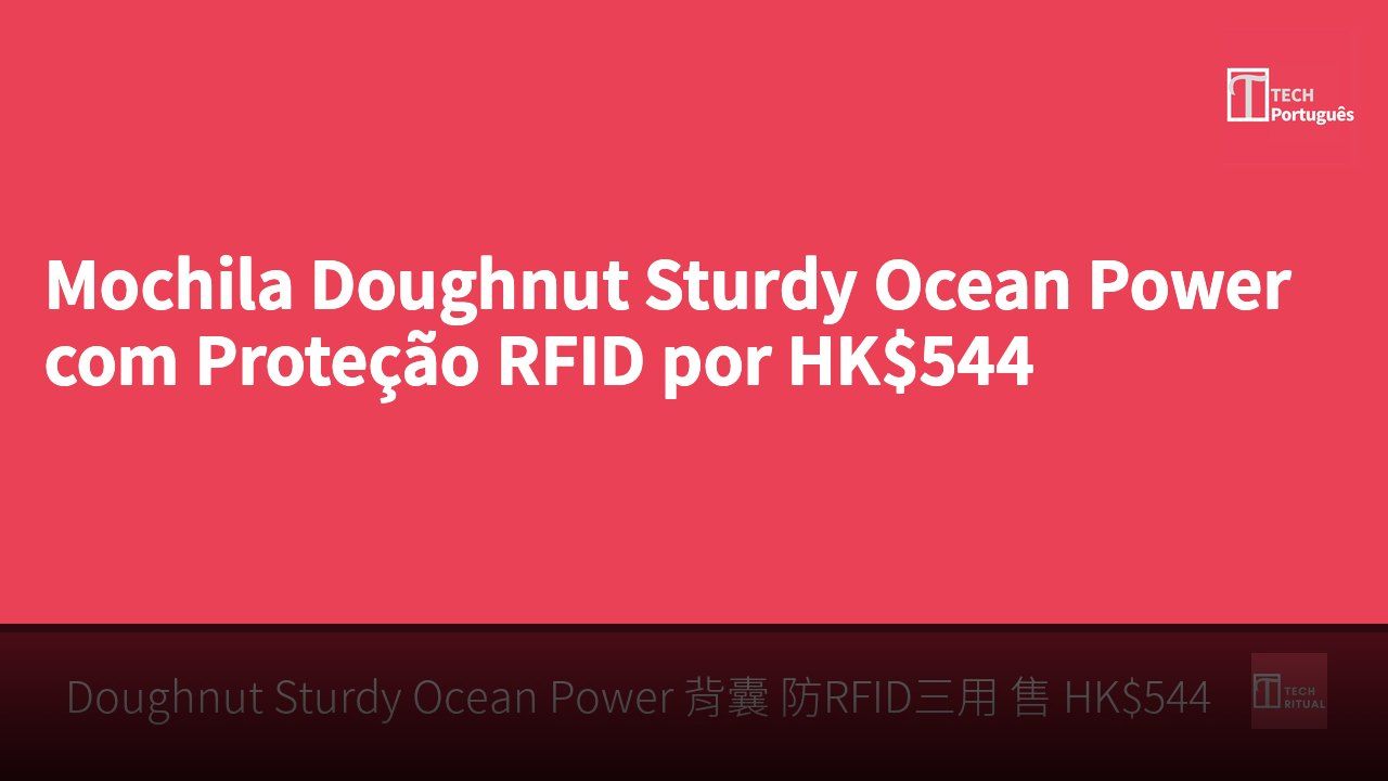 Mochila Doughnut Sturdy Ocean Power com Proteção RFID por HK$544