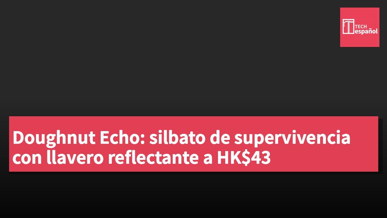 Doughnut Echo: silbato de supervivencia con llavero reflectante a HK$43