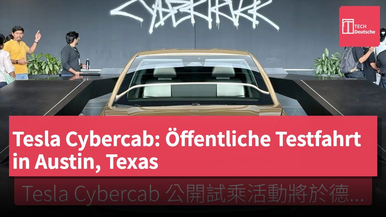 Tesla Cybercab: Öffentliche Testfahrt in Austin, Texas