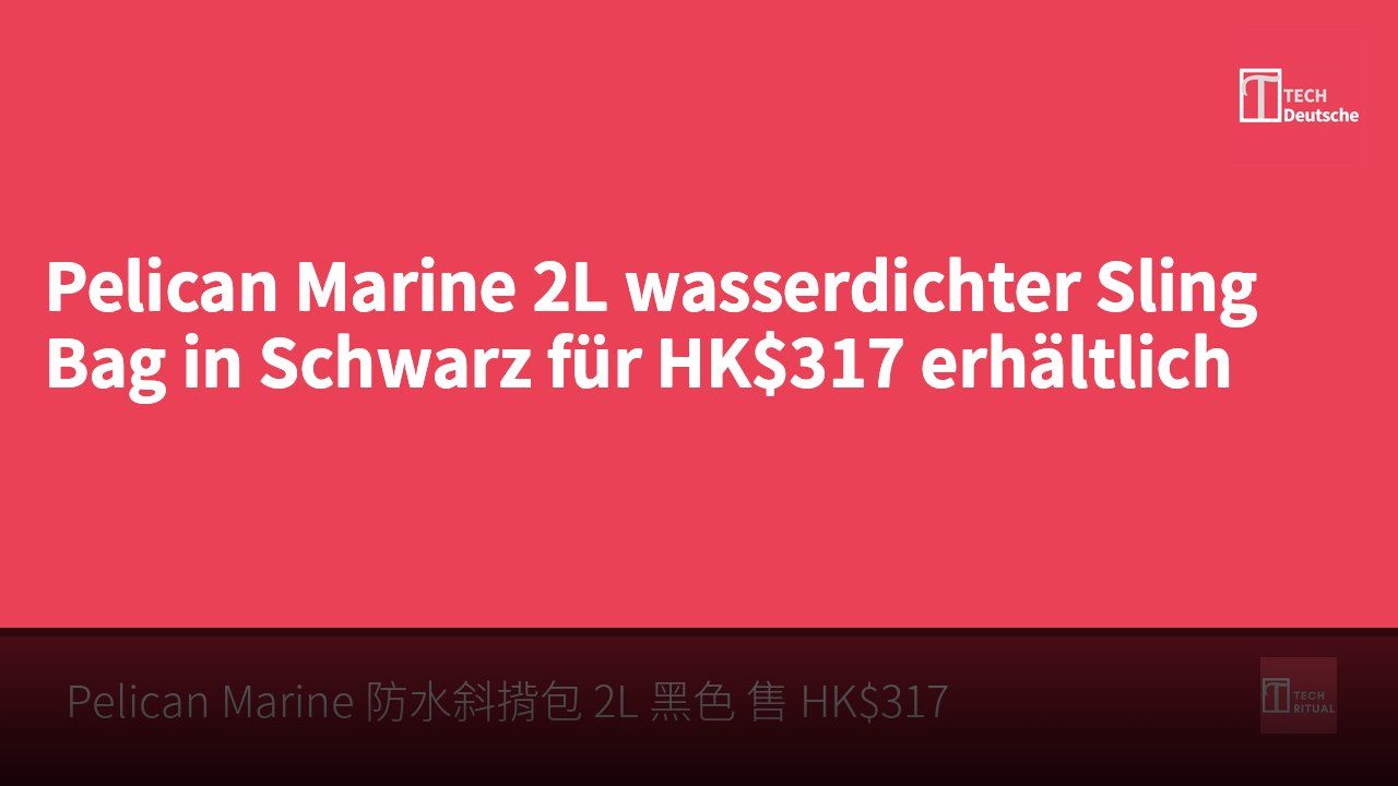 Pelican Marine 2L wasserdichter Sling Bag in Schwarz für HK$317 erhältlich