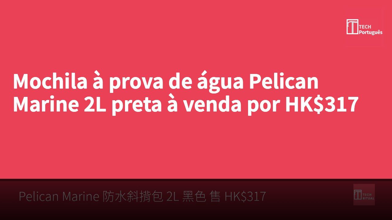 Mochila à prova de água Pelican Marine 2L preta à venda por HK$317