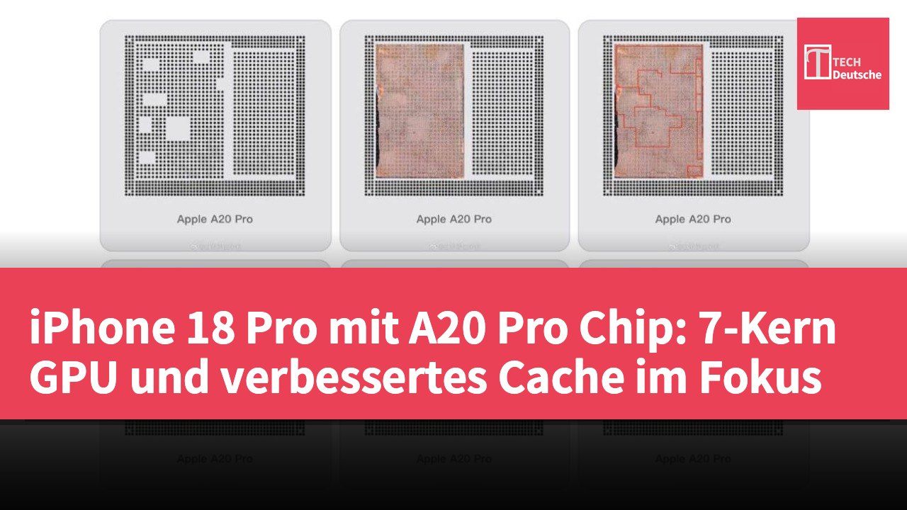 iPhone 18 Pro mit A20 Pro Chip: 7-Kern GPU und verbessertes Cache im Fokus
