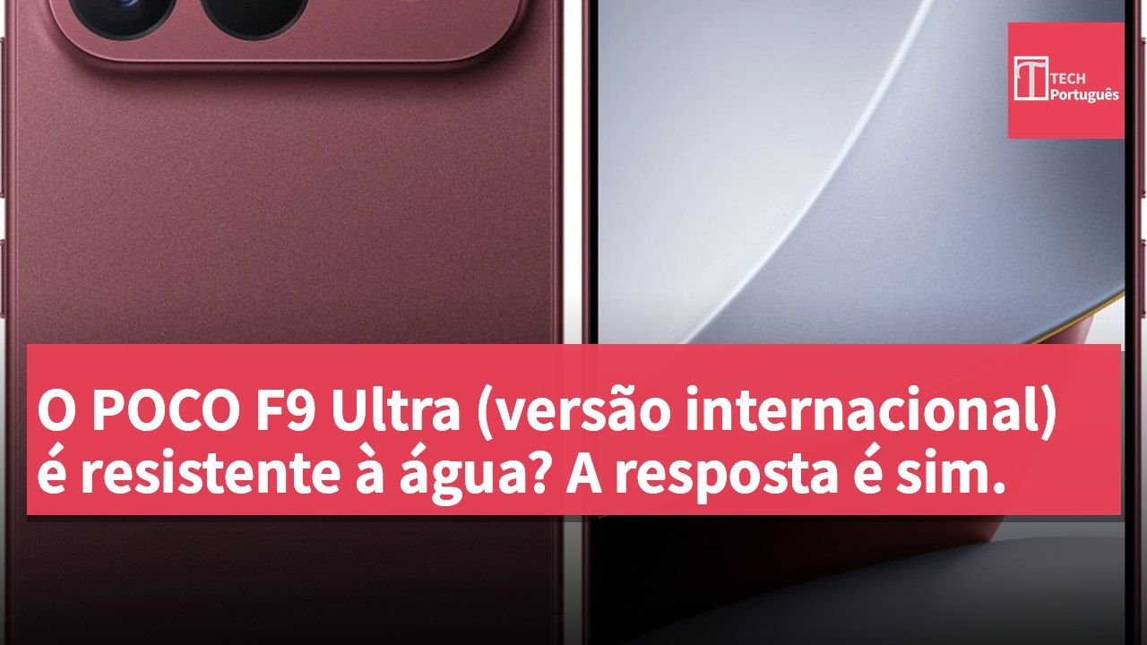 O POCO F9 Ultra (versão internacional) é resistente à água? A resposta é sim.